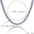 10mm large zircon necklace neck chain hip hop jewelry single-row chain necklace for men and women